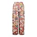 Women’s Loose Casual Palazzo Pant High Waisted Floral Boho Trousers Cruise Outfits Summer Flowy Wide Leg Pants