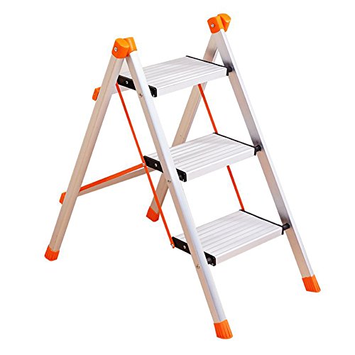 Preisvergleich Produktbild PENGFEI Faltbare Stufenleiter Trittleiter Hocker Leiter Klappleiter Multifunktion Tragbar Haushalt Fischgrätenleiter Haupterneuerung Küche Aufsteigen Fußbank 3 Schritte, 3 Spezifikationen