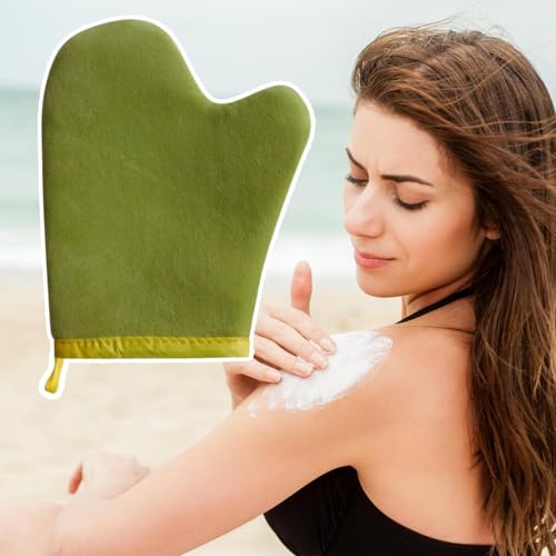 Manopla autobronceadora – Aplicador elástico de muñeca bronceado, guante ergonómico instantáneo preciso de amplia cobertura para cuerpo y familia, para mezclar la cara y las piernas - imagen 8