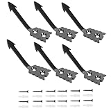 Construcción resistente: hecho de acero inoxidable resistente para una durabilidad fiable, lo que garantiza que no se dobla ni se rompe; cubierto con pintura negra y pulido para evitar la oxidación y mantener una estructura robusta que dura