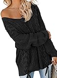 Fashion Womens Pullovers Casual Comfy Soft Cute Loose Fitting Sweaters Solid Winter Warm Jumper Tops