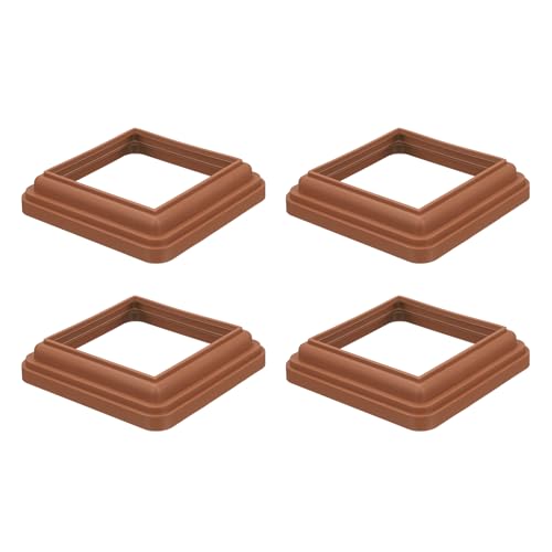 Falda para valla de madera y barandilla de porche que embellece los postes del jardín de casa