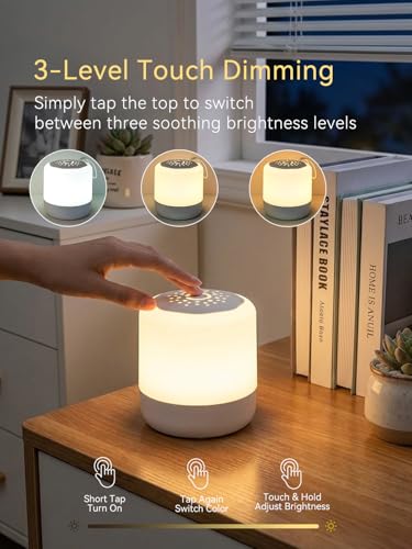 Lámpara de noche táctil LED para bebé con luz cálida ajustable miniatura 6