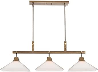 Uttermost Brookdale - 3 Light Linear Chandelier - 43.88 inches Wide by 13 inches deep