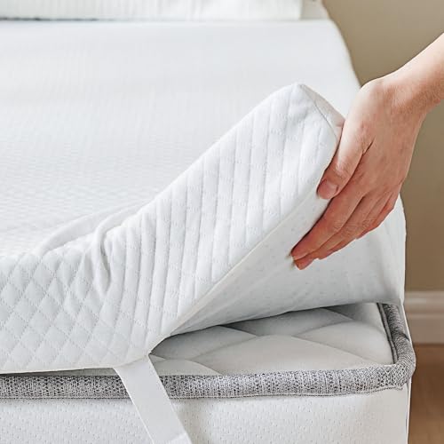 DUMOS 3 Inch Twin Memory Foam Mattress Topper with Cooling Gel