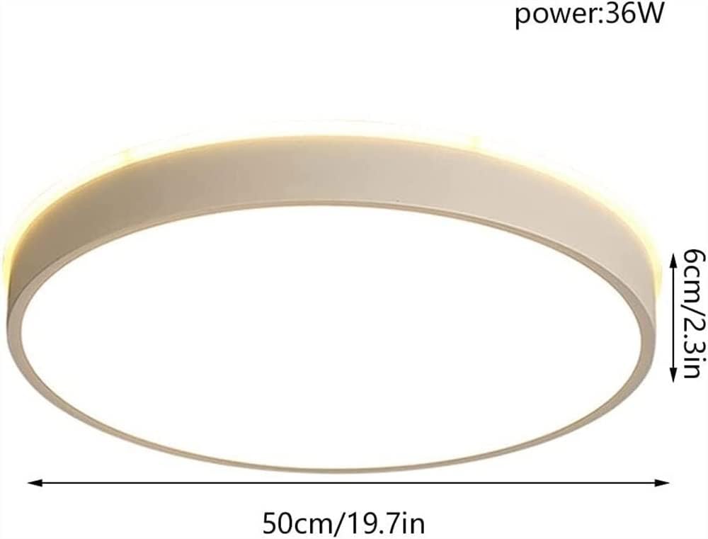 Mid Century Light Fixtures Flush Mount Ceiling L round Ultra-Thin Flat Ceiling Light Creative Minimalist Led Ceiling Lamp Side Emitting Design Close to Ceiling Light Fixtures for Living Room Cloakroom