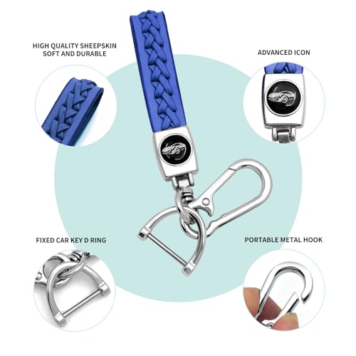 Image of Creativity For BMW X5 Key cover and Key chain accessories (Blue set) | Advanced soft TPU key Case Suitable for BMW 2023-2026 New 5 7 Series iX XM IX3 i7 X1 X5 X6 X7 key