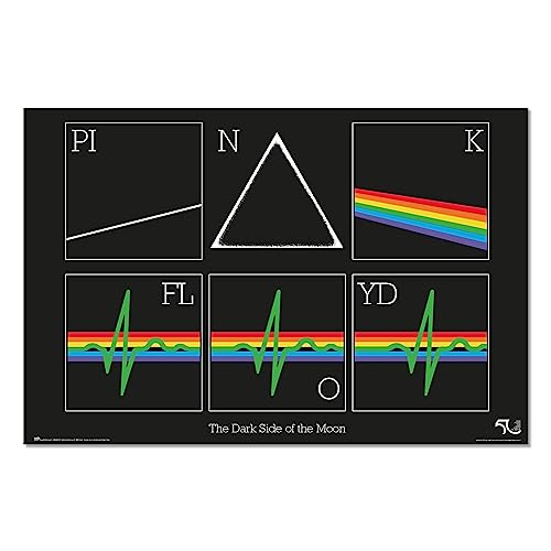 Grupo Erik Póster Pink Floyd The Dark Side of the Moon - Lamina decorativa Pink Floyd/Póster Producto con licencia oficial