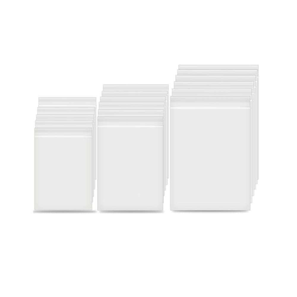 Small Clear Plastic Bags - Baggy Grip Self Seal Resealable Zip Lock | Convenient Storage Solution (500, 2 x 2 cm)