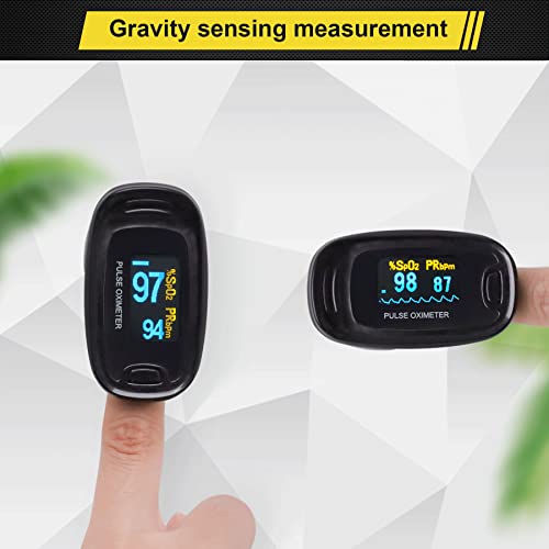 Contec Cms50Na Fingertip Pulse Oximeter ,Spo2 Pulse Rate Blood Oxgen Meter Oled Display(Black) #TOP3