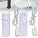 Produktbild Wassermelder Wasseralarm, 2 Stück Wasserstandssensor 90dB Lauter Wassersensor Wasser Alarm mit 1m Sensorkabel, Wasserlecksensor Wasserwächter Wasserstandsalarm für Küche Aquarium Wassertank