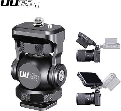 Preisvergleich Produktbild Kameramonitorhalterung, Flexible stabile Stativkugelkopfhalterung mit Blitzschuhadapter