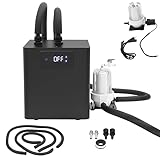 OKYSTGU Ice Bath Water Chiller with Pump, Portable Outdoor Cold Plunge Cooler, Adjustable Temp 36‑122°F, Low Noise, Black Metal for Home Gym & Fish Tank