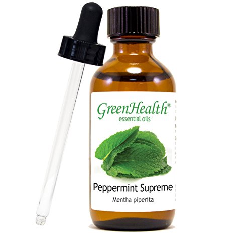 Peppermint (Mentha Piperita) Oil – 2 fl oz (59 ml) Glass Bottle w/Glass Dropper – 100% Pure Essential Oil – GreenHealth -  Wfmed, 4325277723