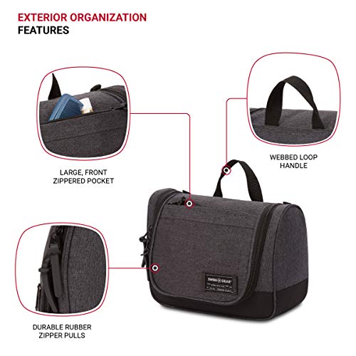 SwissGear Bolsa de Viagem Getaway, Cinza Urze, 5,3 litros (Gancho)