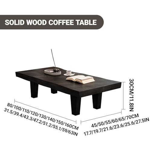 Table basse rectangulaire bois massif finition naturelle durable - 3