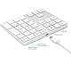 Cateck Bluetooth Ziffernblock 34 Tasten Nummernblock NumPad kabellose Nummer Tastatur wiederaufladbar Numerische Tastatur für Computer Laptop Tablet iPad kompatibel mit MacBook Windows Surface Pro