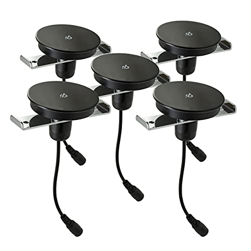 WPC Certified Qi Wireless Charging Pad for Furniture Embedded, Fast Charging, Hole Saw not Included. Works with Qi-Enabled iPhone, Samsung Galaxy, Nexus, Other Qi-Enabled Devices, 5PK (N01Q2R10BK5)