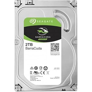 Seagate Barracuda 2TB interne Festplatte HDD, 3.5 Zoll, 7200 U/Min, 256 MB Cache, SATA 6GB/s, silber, Modellnr.: ST2000DM008