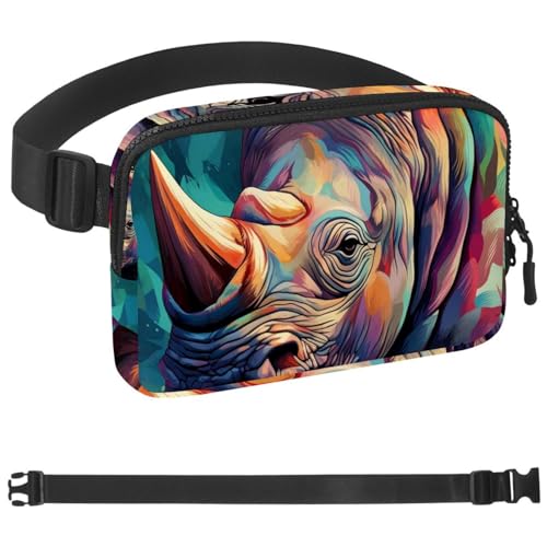 Cangurera cruzada Rhinoceros para running y viajes con correa ajustable casual