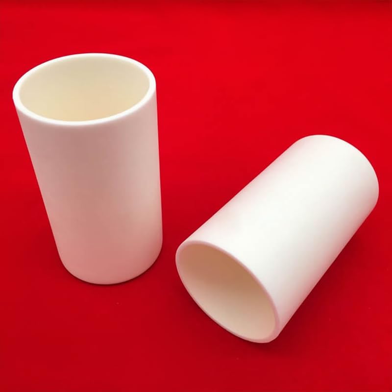 99,5 % zylindrischer Korund-Tiegel/Aluminiumoxid-Keramik-Tiegel/400 ml/66 x 150 mm/70 x 120 mm/gesinterter Keramiktiegel (400 ml, 70 x 120 mm, 1 Stück)