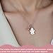 WUSJCOF Collar con Ángel de la Guarda y Piedra de Nacimiento Imagen de WUSJCOF Collar con Ángel de la Guarda y Piedra de Nacimiento