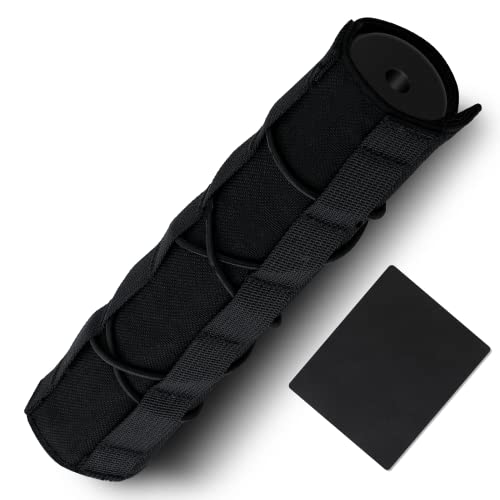 Tactical Airsoft Suppressor Cover with Suppressor Patch - 8.66 Inch Military Grade Muffler Baffler Protector with Quick Release and MOLLE System | 500D Nylon for Shooting and Hunting Tactical Airsoft Suppressor Cover with Suppressor Patch - 8.66 Inch Military Grade Muffler Baffler Protector with Quick Release and MOLLE System | 500D Nylon for Shooting and Hunting
