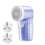 Quitapelusas Eléctrico, Afeitadora de ropa portátil, 2 Cuchillas Incorporadas de Acero Inoxidable Reemplazable, Bloqueo de Seguridad, Para Jerseys y Lana, Bolas de Ropa, Quitapelusas