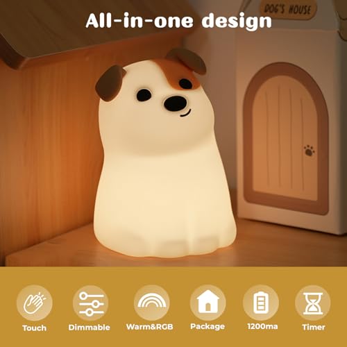 Lámpara de noche para niños con forma de perro AVEKI miniatura 6