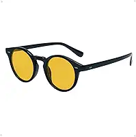 Óculos De Descanso Anti Luz Azul Lente Amarela Redondo Masculino Feminino
