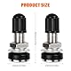 2 Stück Reifenventil Ventile Felgenventile für Auto Motorrad Reifen mit Staubkappen, Snap-In Auto Ventile für PKW Auto Motorräder Fahrräder, Tubeless Ventil Autoventile