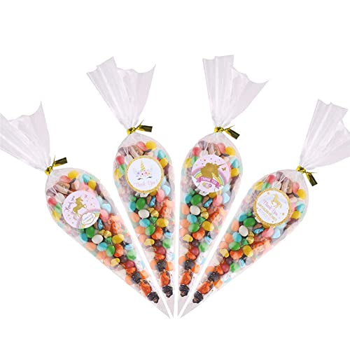 Ccinee Magical Unicorn Glitter Stickers Thank You Rainbow Christmas New Year Party Gift Label Stickers For Kids 40 Pack #TOP4