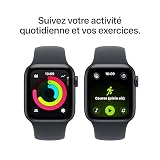 Apple Watch SE 3 [GPS + Cellular 40 mm] Smart Watch with Midnight Case and Midnight Sport Band Activity/Sleep/Heart Rate Monitor - Always On Screen - 6