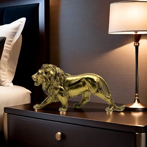 Estatua Figura León Resina Decoración Hogar Oficina miniatura 3
