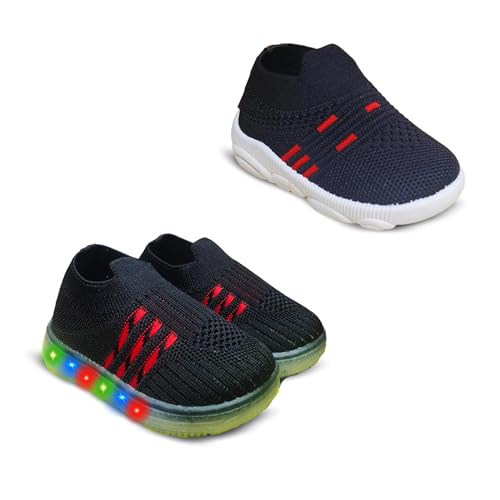 Image of Kids Trending Slip-On Shoes Combo, Pack of 2 (Light Shoe + Musical Shoe)