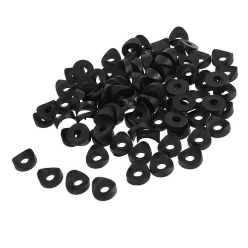Gadpiparty 100Pcs Duckbill Washers Assortment Kit Durable Washers for Toilet Seat Bolts Garden Faucets and Plumbing Repair Weather Resistant and Easy to Install