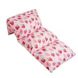 Wildkin Kids Floor Lounger – Pillow Lounger, Travel-Friendly, Ideal for Sleepovers, Fits Standard Pillows - Strawberry Patch