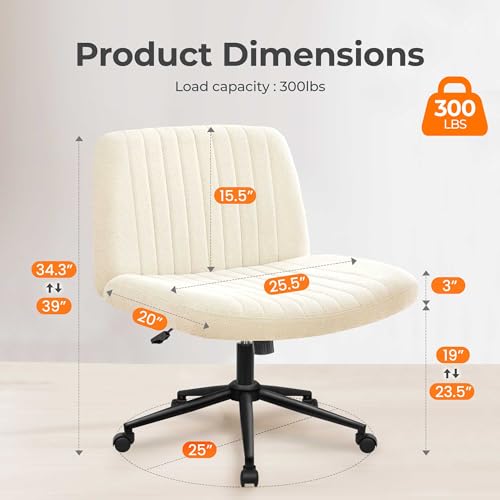 image for NEO CHAIR Criss Cross Chair with Wheels Armless Cross Legged Office De