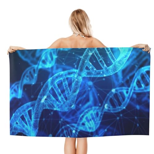 Serviette de bain microfibre fini les odeurs d'humidité drap douche DNA Chain