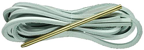 Tz Laces® Branded Replacement Leather 120Cm Laces + Needle (White)