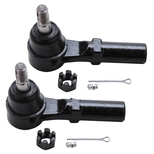 Image of Detroit Axle - Front End 12pc Suspension Kit for 2004-2009 Dodge Durango Chrysler Aspen 2005 2006 2007 2008, 2 Upper Control Arms, 2 Lower Ball Joints, 4 Tie Rods, 2 Sway Bars, 2 Boots, Replacement