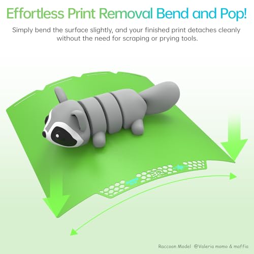 Image of BIQU CryoGrip Pro Glacier Build Plate for Snap-Maker U1 3D Printer | Low Temperature Printing, Double-Sided Spring Steel Sheet, 276X301mm, Green