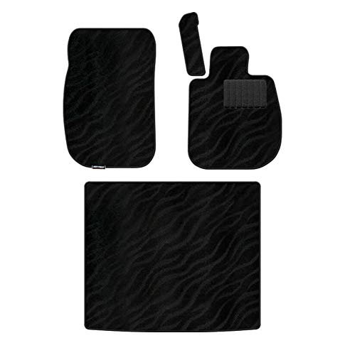 Hotfield 新型スープラDB系フロアマット+トランクマット ラゲッジマット WAVEブラック 日本製