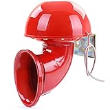 Carparts-Online 20243 Bull Horn Fanfare Hupe Nebelhorn Sound rot 12 Volt