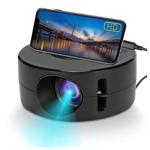 Mini Projetor P/Celular Via Cabo USB Imagem HD 720P