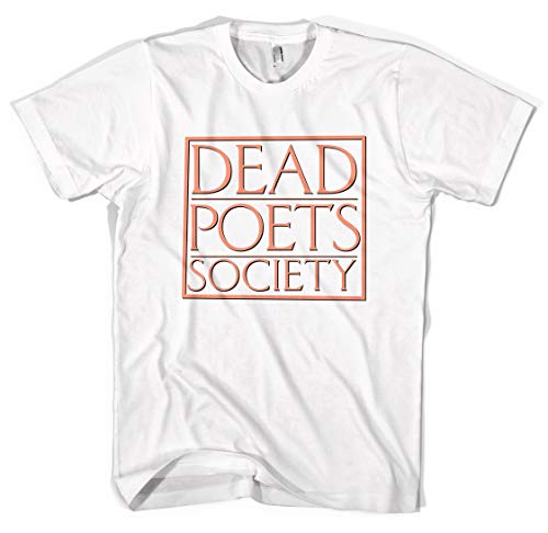 Dead Poets Society Robin Williams O Captain My Captain Carpe Diem Unisex T-Shirt (White, M)