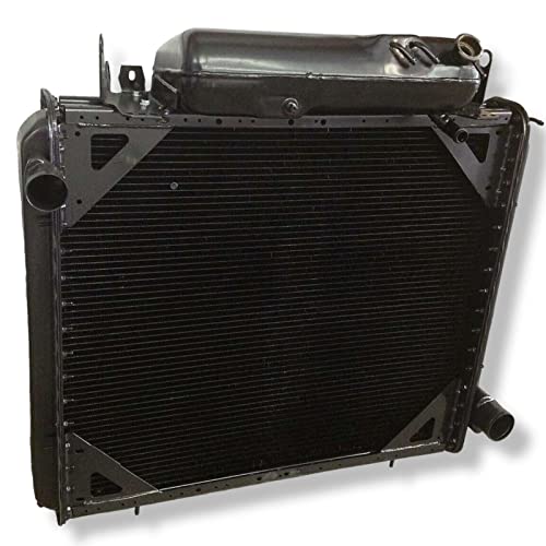 Truck Radiator Compatible With Freightliner FLD 112 FLD120 132 Classic XL Models 1985-1998 Includes Surge Tank, Replaces OEM Part Numbers Listed