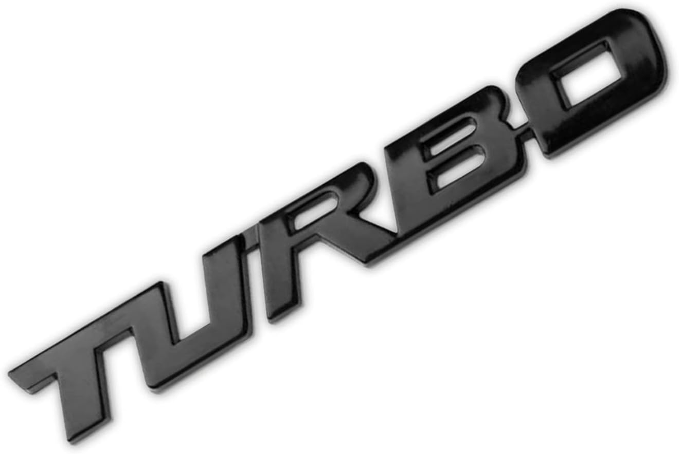 3D Turbo Letter Emblem Badge Logo Metal Sticker Decal Car Trunk Fender Body Cr E - Foto 8