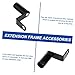 ETHZZLE 2pcs Rearview Mirror Frame Extension Kit Car Rearview Mirror Extension Adapter Easy Install Supplies for Motorcycles