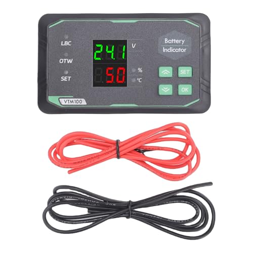 Voltímetro digital LED SEAFRONT 7-100V medidor de batería litio y VRLA 6